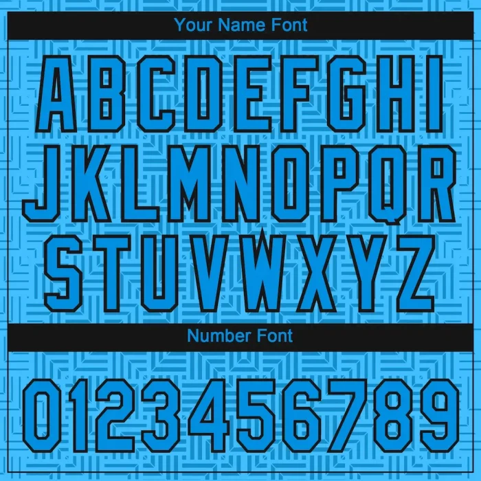 Custom Blue Blue-Black 3D Pattern Design Authentic Baseball Jersey - Image 5