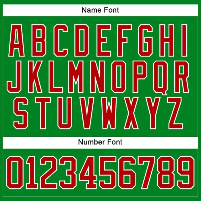 Custom Grass Green Red-White Funny Christmas 3D Hockey Lace Neck Jersey - Image 4