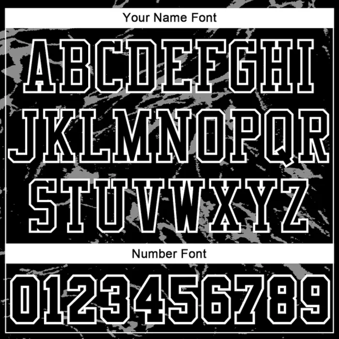Custom Black White-Gray Abstract Grunge Art Round Neck Sublimation Basketball Suit Jersey - Image 4