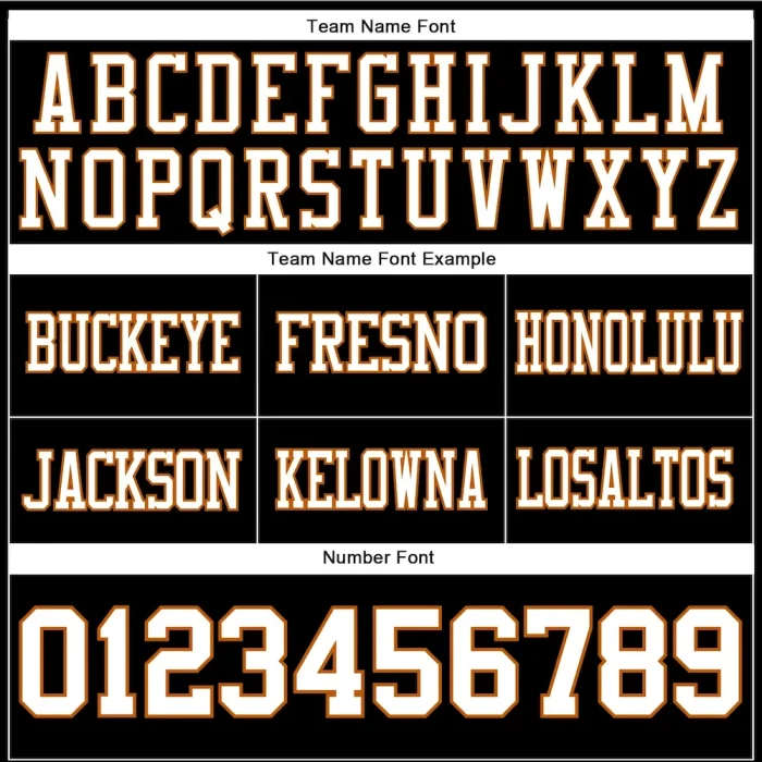 Custom Black White-Texas Orange Mesh Authentic Football Jersey - Image 3