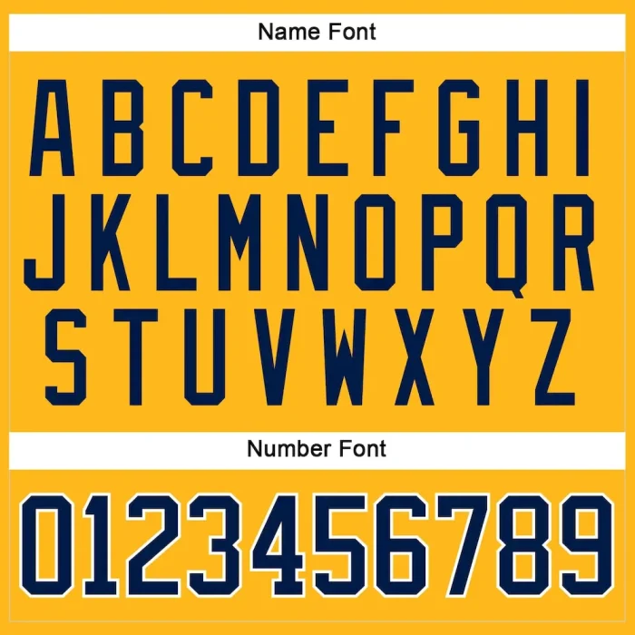 Custom Gold Navy-White Hockey Jersey - Image 5
