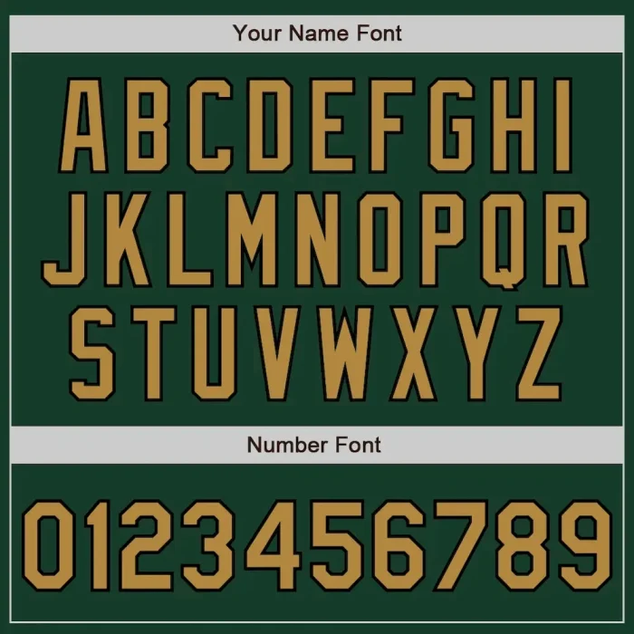 Custom Green Old Gold-Black Authentic Baseball Jersey - Image 5