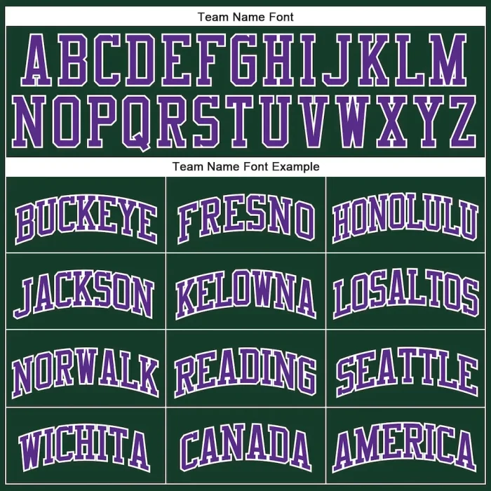 Custom Hunter Green Purple-White Authentic Throwback Basketball Jersey - Image 3