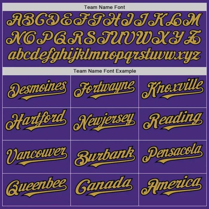 Custom Purple Old Gold-Black Authentic Raglan Sleeves Baseball Jersey - Image 4