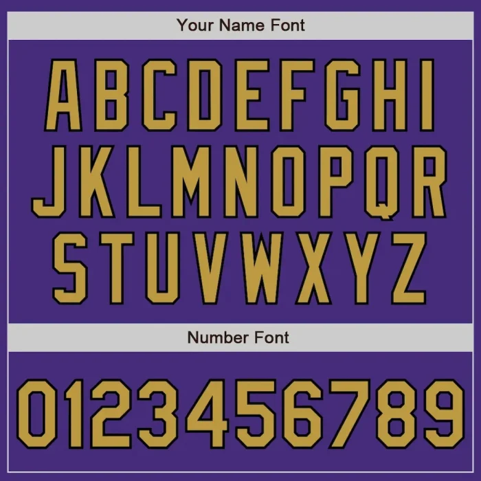 Custom Purple Old Gold-Black Authentic Raglan Sleeves Baseball Jersey - Image 5