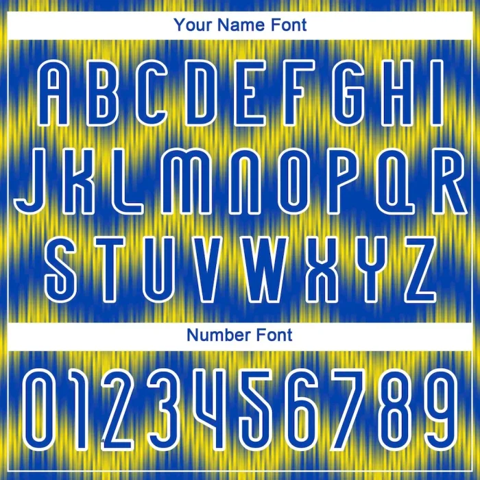 Custom Thunder Blue Gold-White Zigzag Sublimation Volleyball Uniform Jersey - Image 6